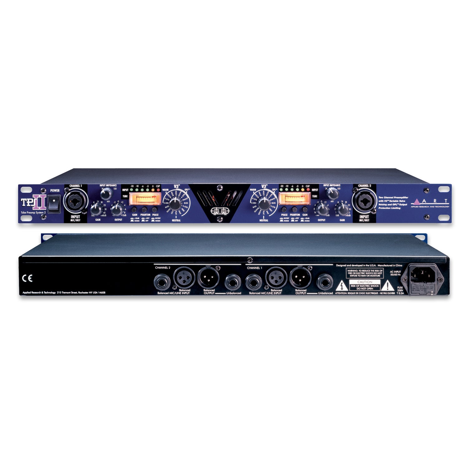 Art Tps Ii 2-channel Tube Microphone Preamp With Variable Valve Voicing |  Music Works