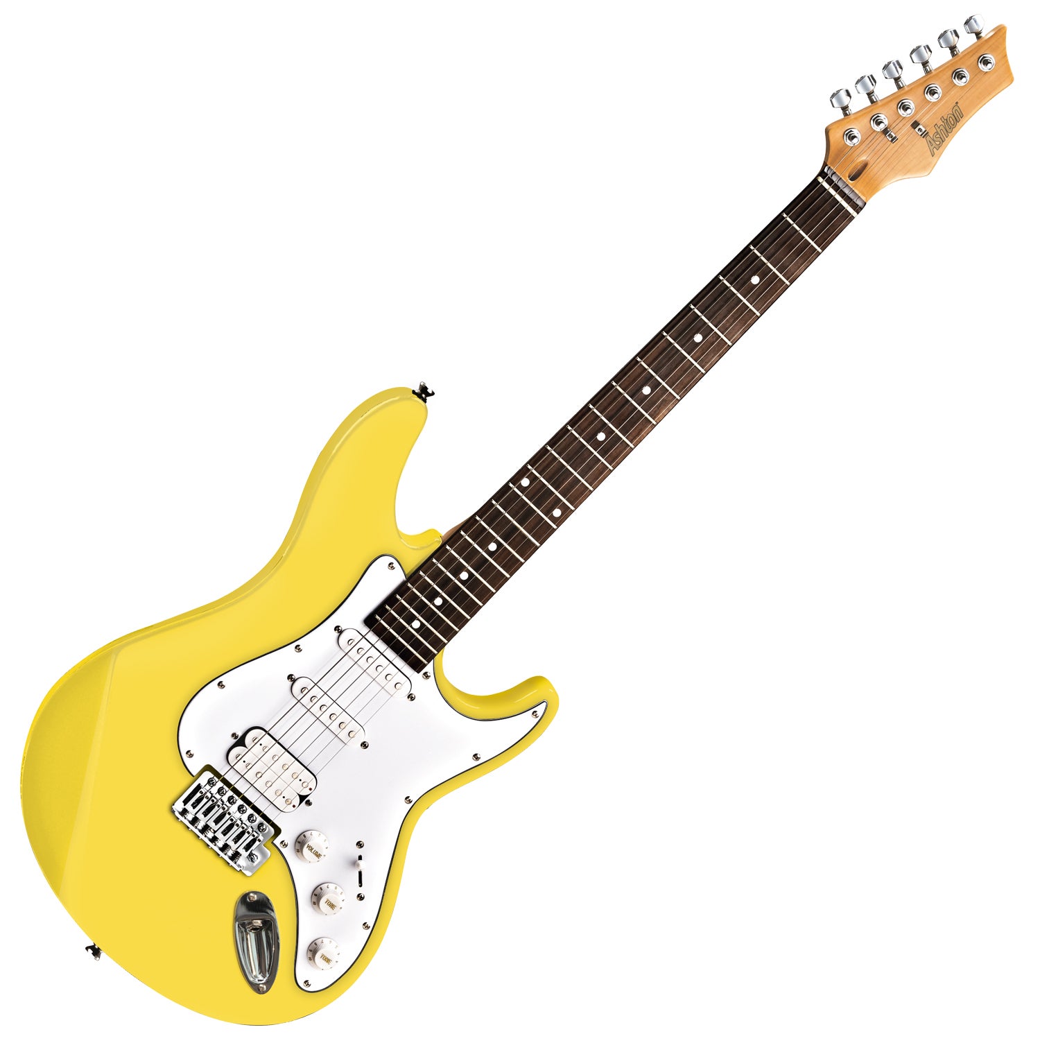 Yellow deals stratocaster guitar