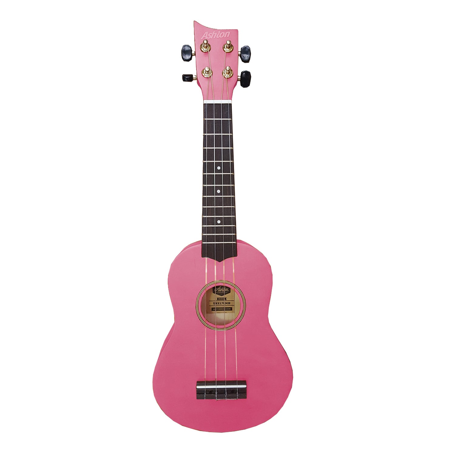 Ashton Uke170 Soprano Ukulele Pink With Bag | Music Works