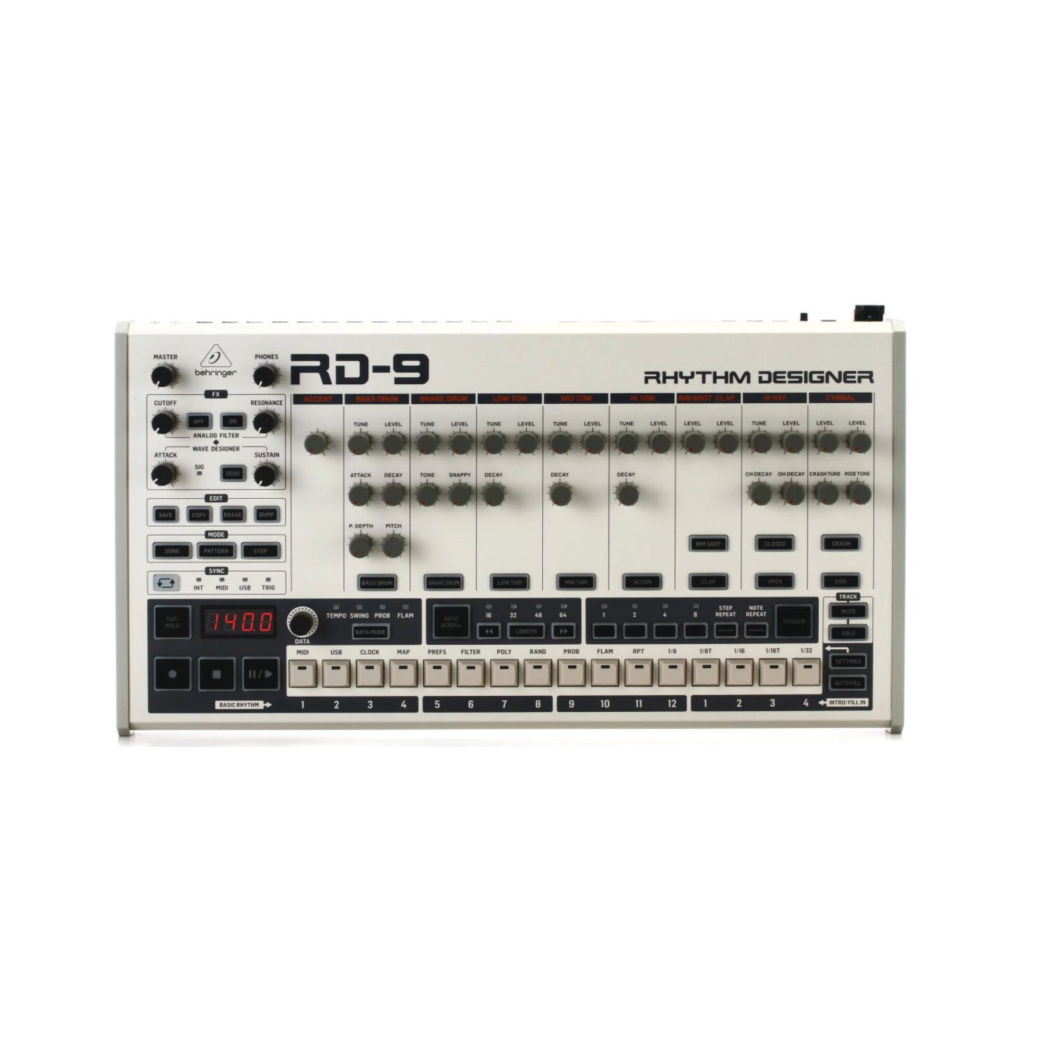 Behringer RD-9 RD9 Rhythm Designer Drum Machine MINT NEW Unused