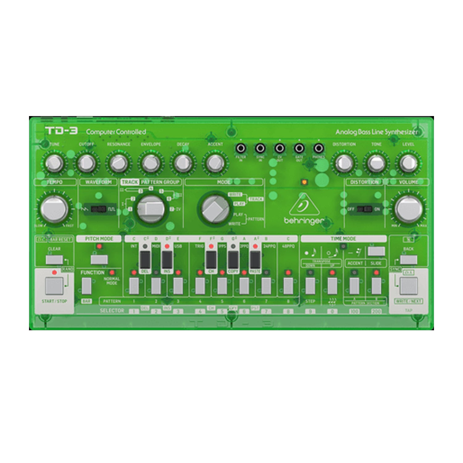 Behringer Td-3-lm Analog Bass Line Synthesizer - Lime | Music Works