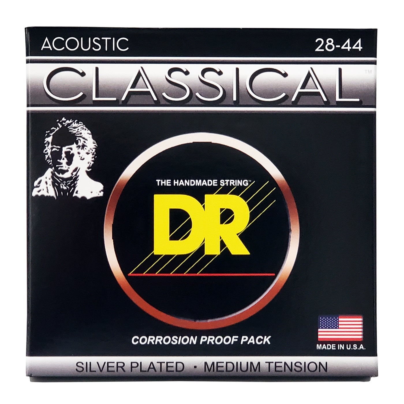 Dr Strings Rns plus Nylon Silver Plated Classical Guitar Strings