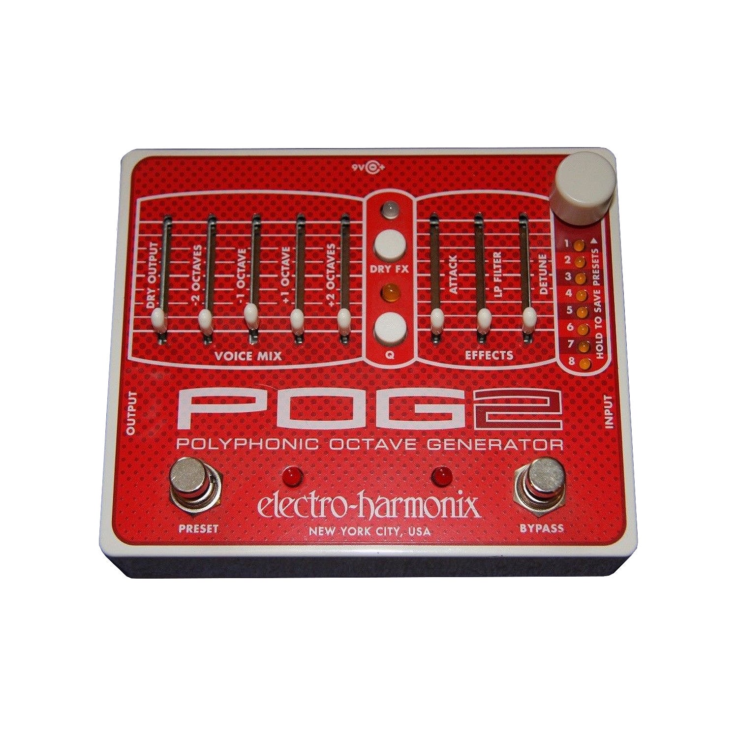 Electro Harmonix Ehx Pog2 Polyphonic Octave Generator Guitar