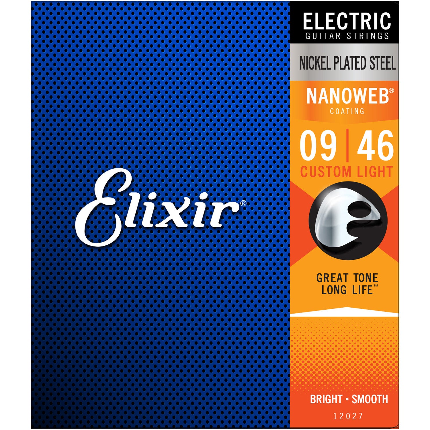 Elixir Nanoweb Electric Guitar Strings 9 46 Custom Light 12027