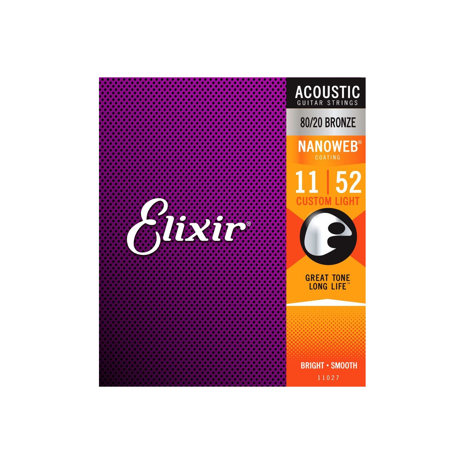 Elixir Nw Ac 1152 Acoustic Guitar Strings Nanoweb Acoustic 80 20