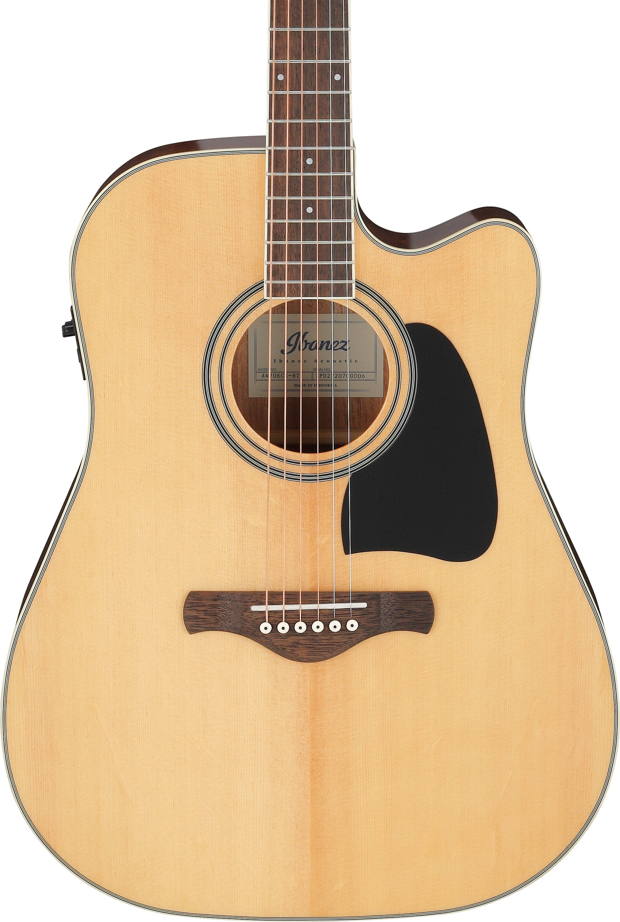 Ibanez Aw70ece Artwood Solid Top Acoustic-electric Guitar - Natural High  Gloss | Music Works