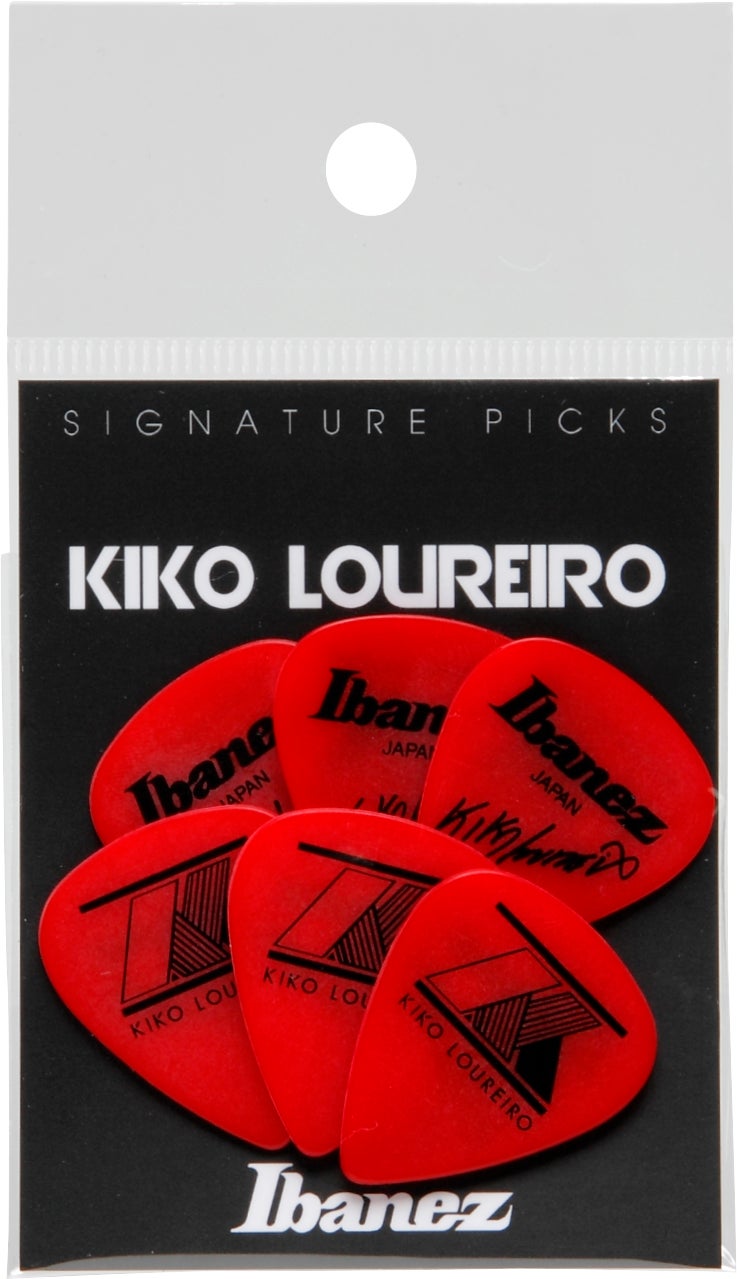 Ibanez B1000kl Kiko Loureiro Signature Guitar Picks 1.2mm 6 Pack - Red ...