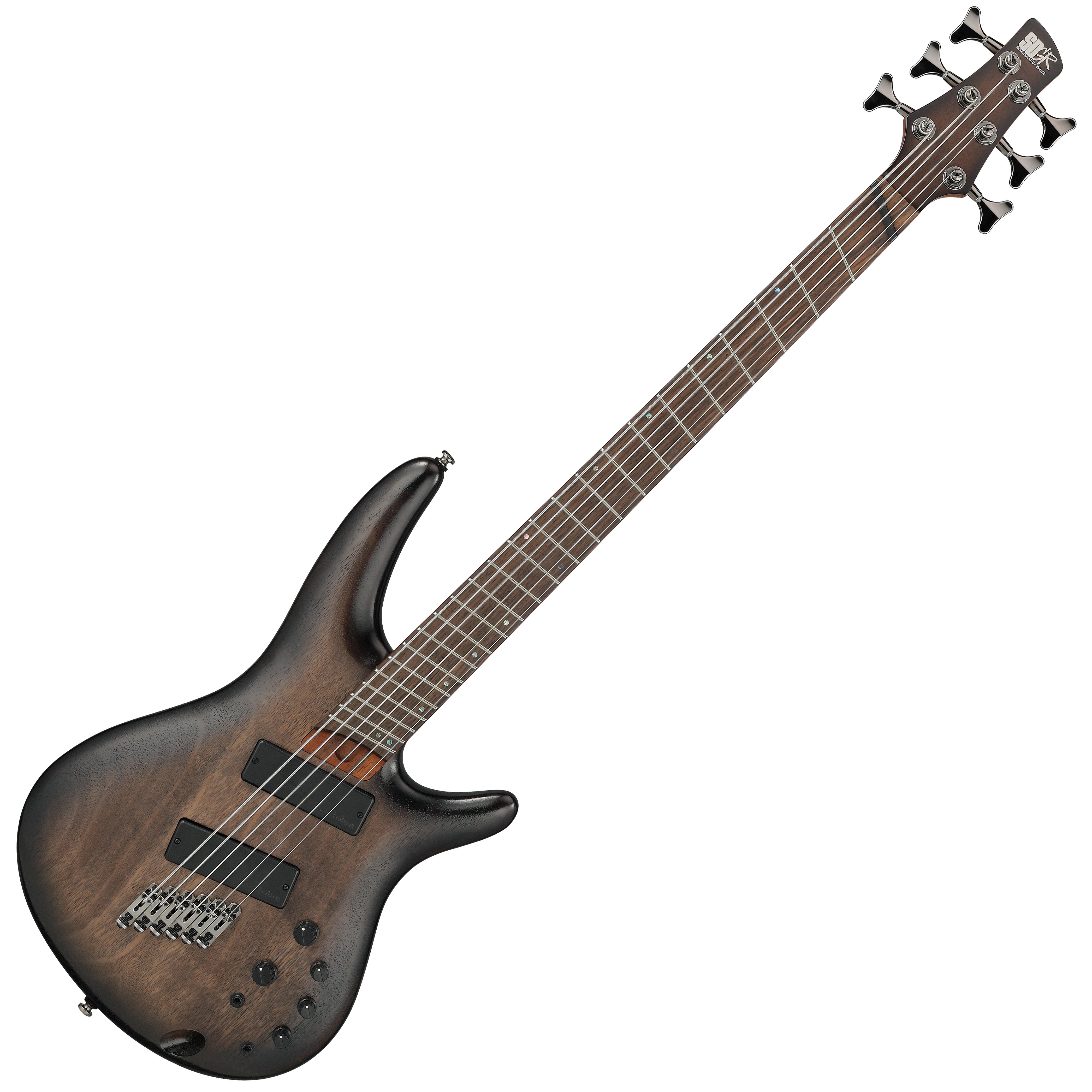 Ibanez Bass Workshop Src6ms 6-string Multi-scale Bass Guitar - Black  Stained Burst Low Gloss | Music Works