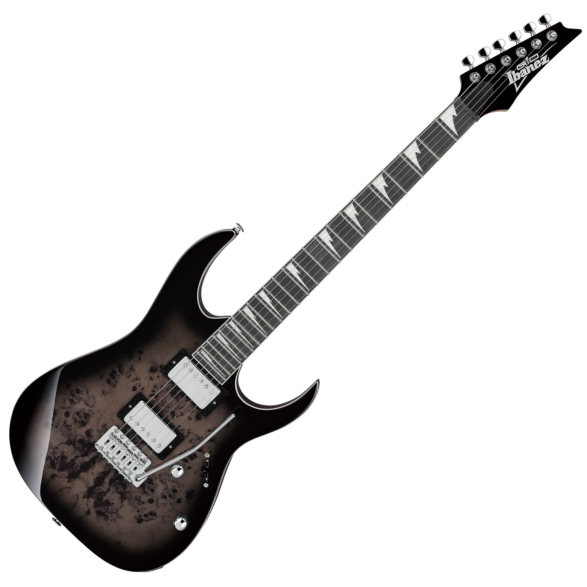 Ibanez Gio Grg220pa1-bkb Solidbody Electric Guitar - Transparent