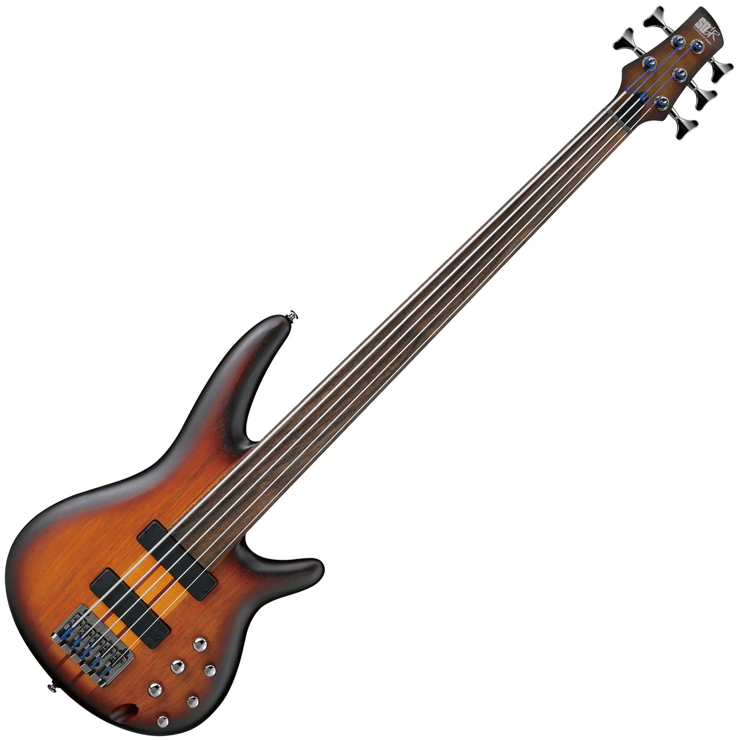 Ibanez Srf705 Bbf 5 String Electric Fretless Sr Bass Guitar, Brown 