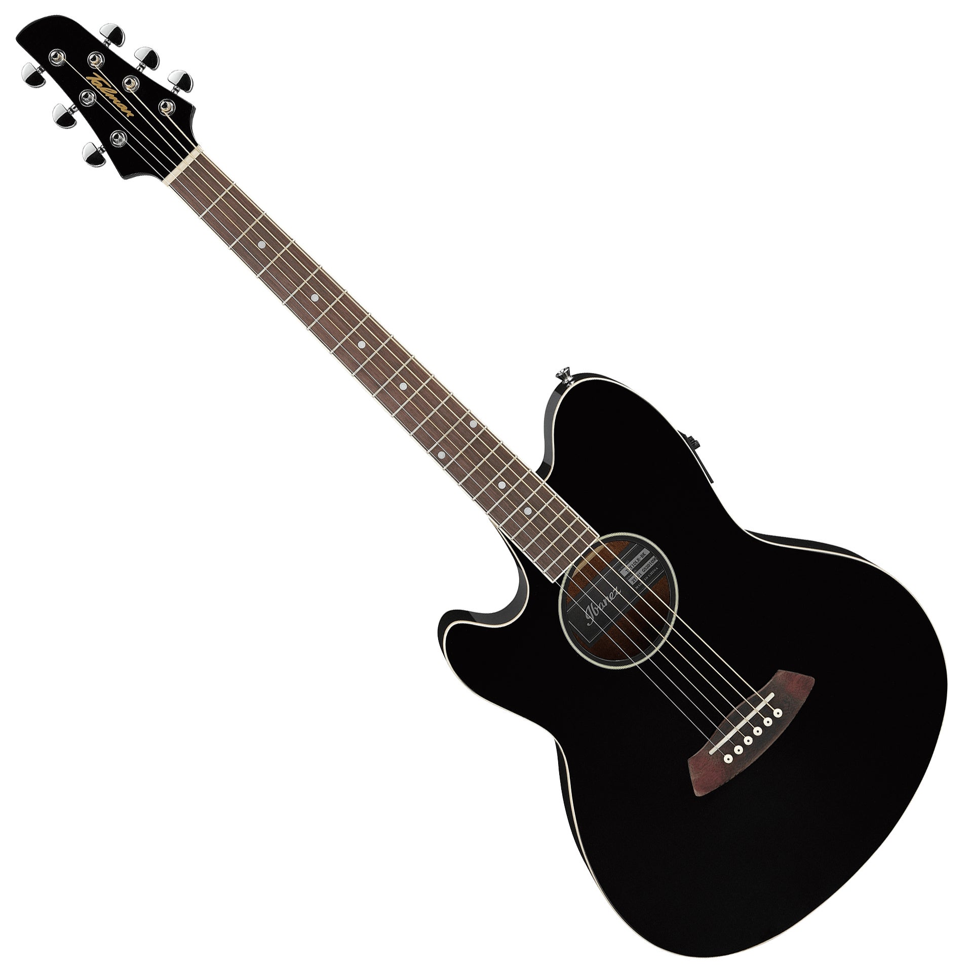 Ibanez Tcy10 L E Bk High Gloss Black Spruce Top Talman Double 