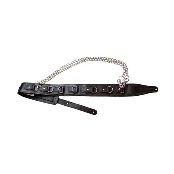 Metal chain guitar deals strap