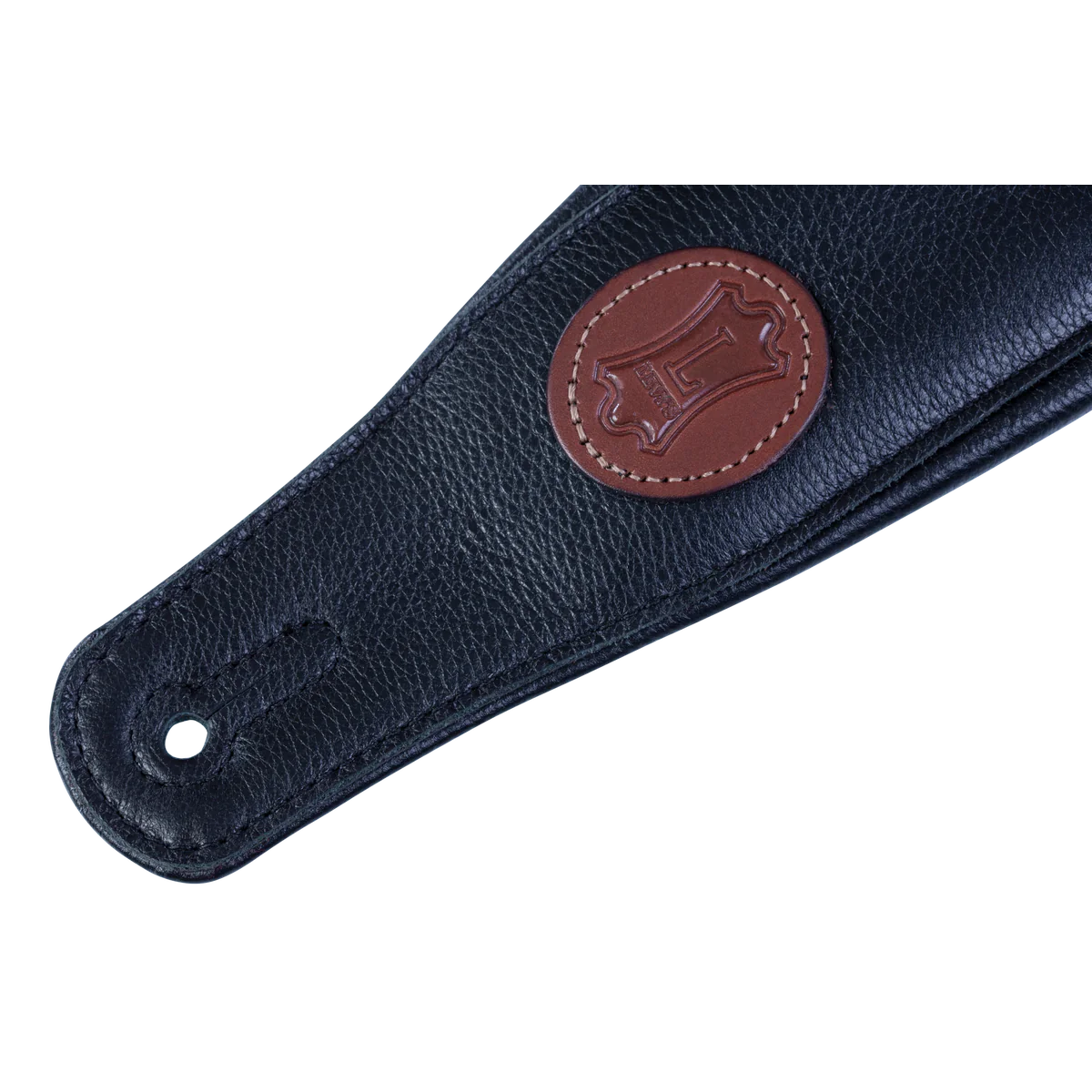 Premium Leather Guitar Strap, Black