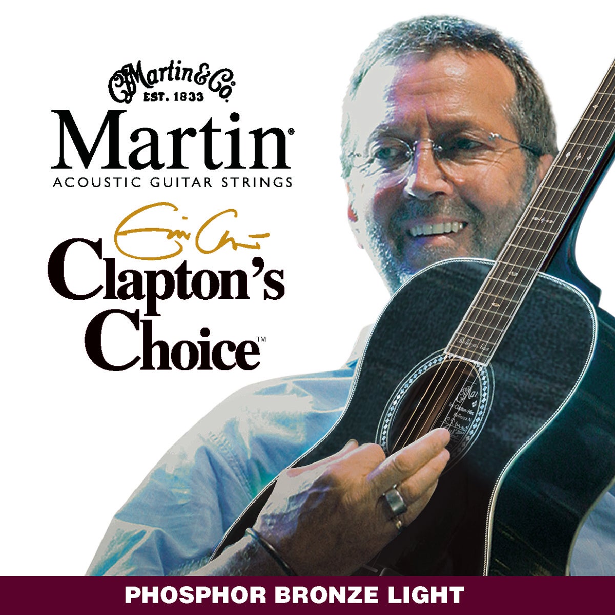 Martin Mec12 12-54 Eric Clapton Phosphor Bronze Acoustic Guitar Strings |  Music Works