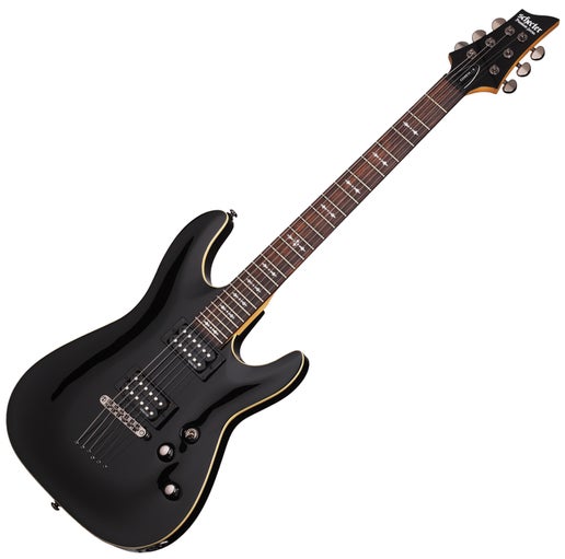 Schecter Omen-6 Electric Guitar Hh Gloss Black 2060 | Music Works