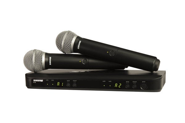 Shure Blx 288 pg58 Dual Channel Wireless Handheld Microphone