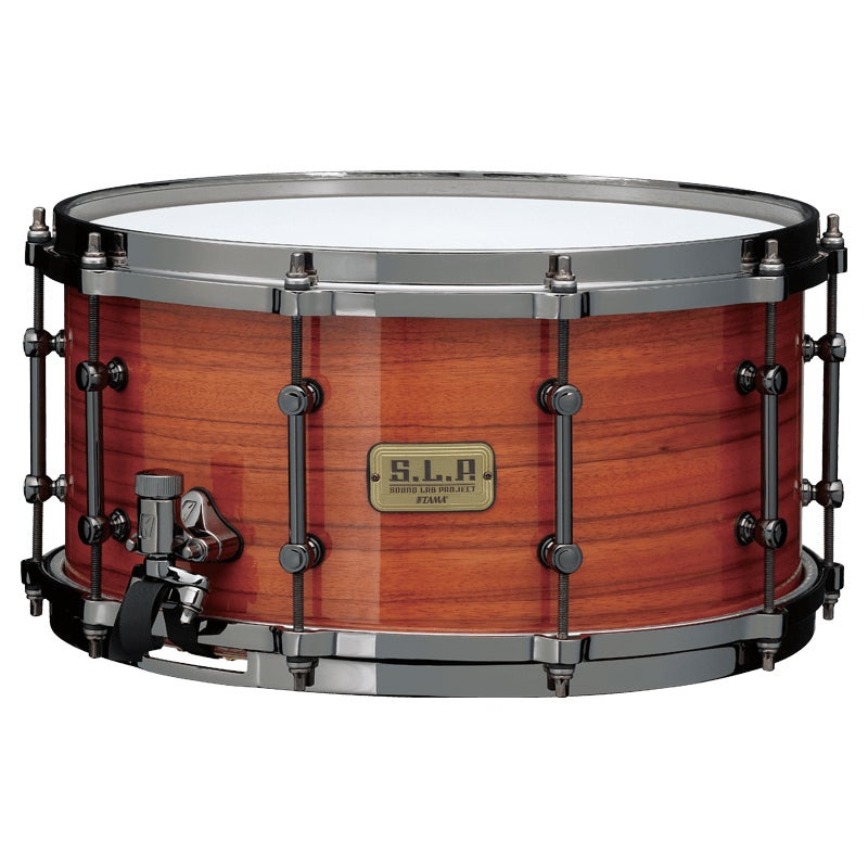 Tama Lgm147-gtz 14 X 7 S.l.p. G-maple Snare Drum - Gloss Tangerine  Zebrawood