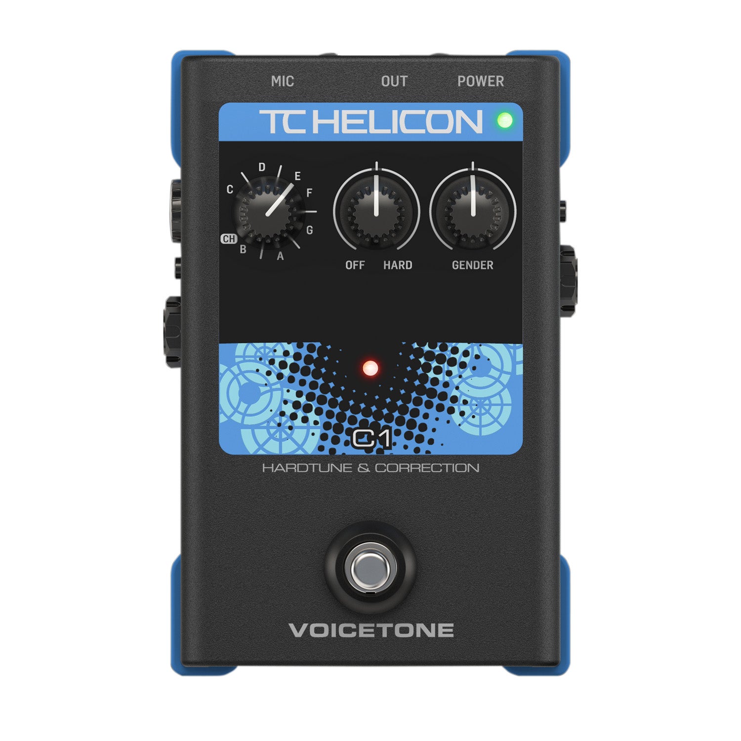 Tc Helicon Voicetone C1 Hardtune And Correction Vocal Pedal 