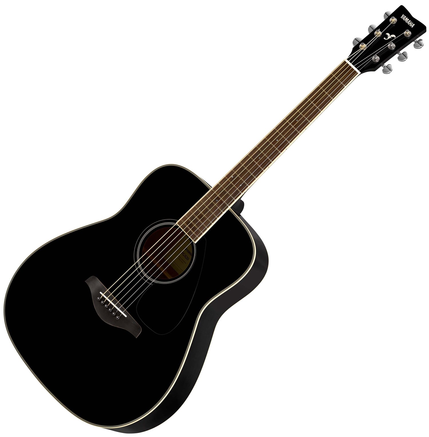Yamaha Fg820 Bl Solid Top Acoustic Guitar, Black | Music Works